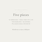 What is inside the five piece Lucky Bag - two statement pieces, three everyday pieces, worth 200 pounds or more